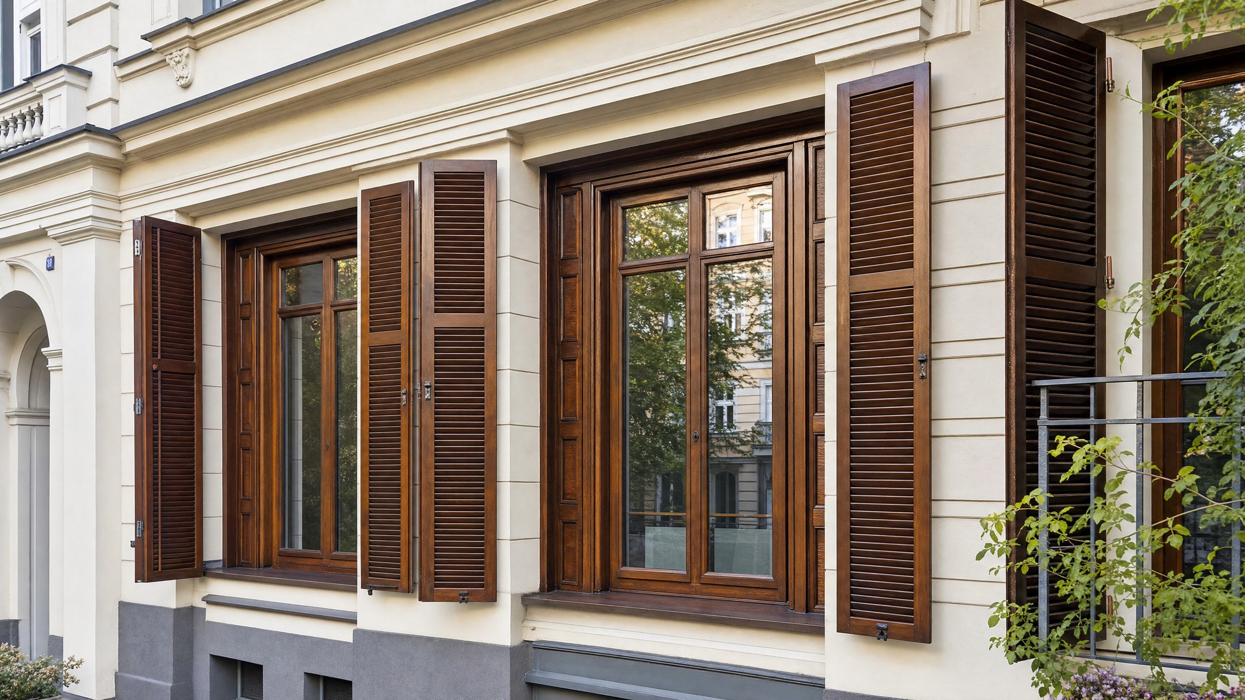 Holzschutzanstriche Berlin - Lackierte Holzfenster