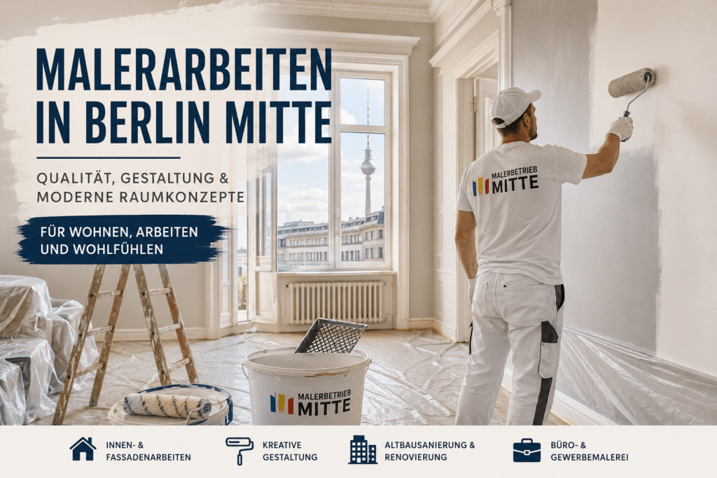Wandgestaltung in Berlin – modern gestalteter Wohnraum mit farbiger Wand