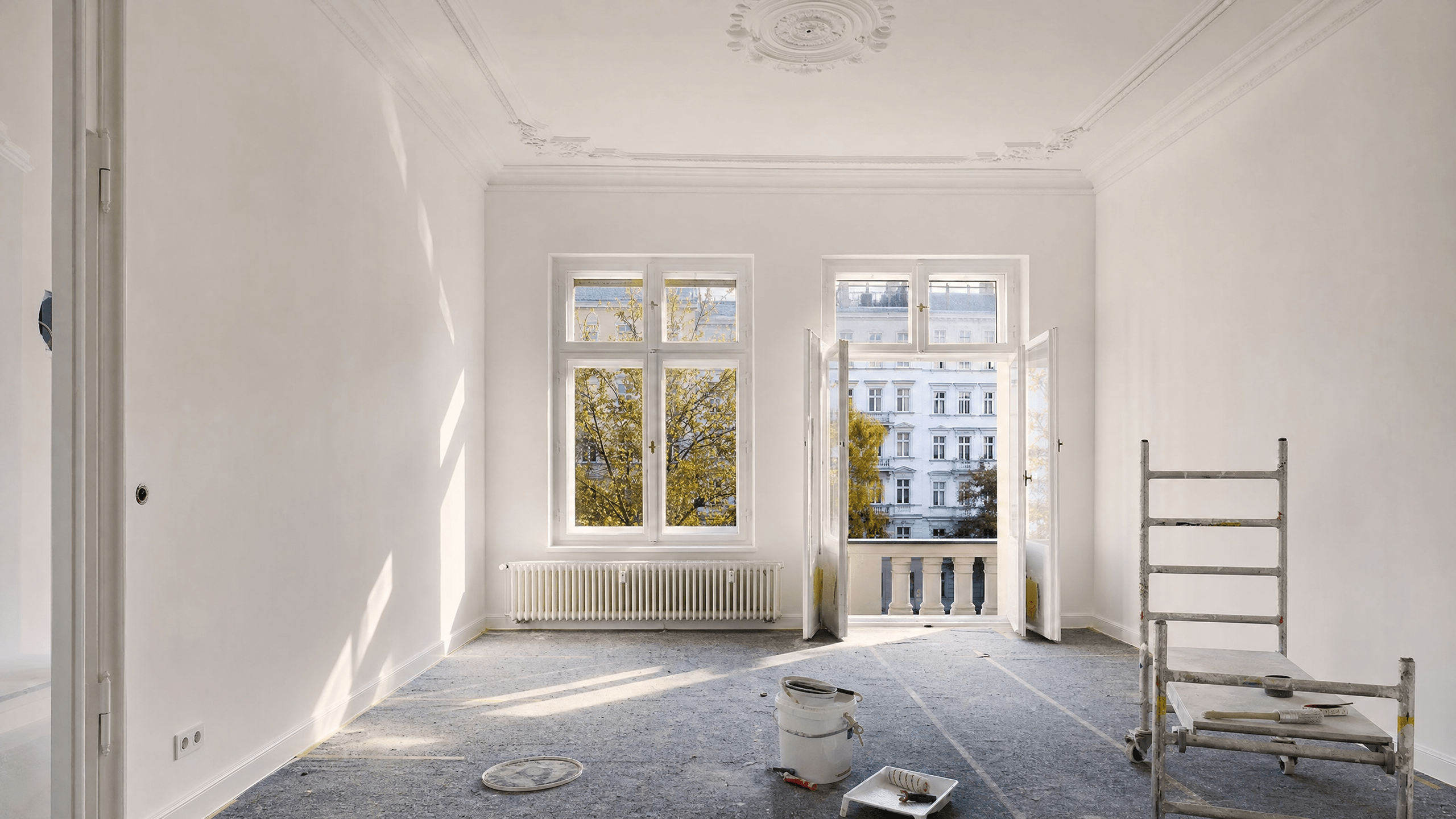 Spachtelarbeiten Berlin - Glatte Wände nach Spachtelarbeiten