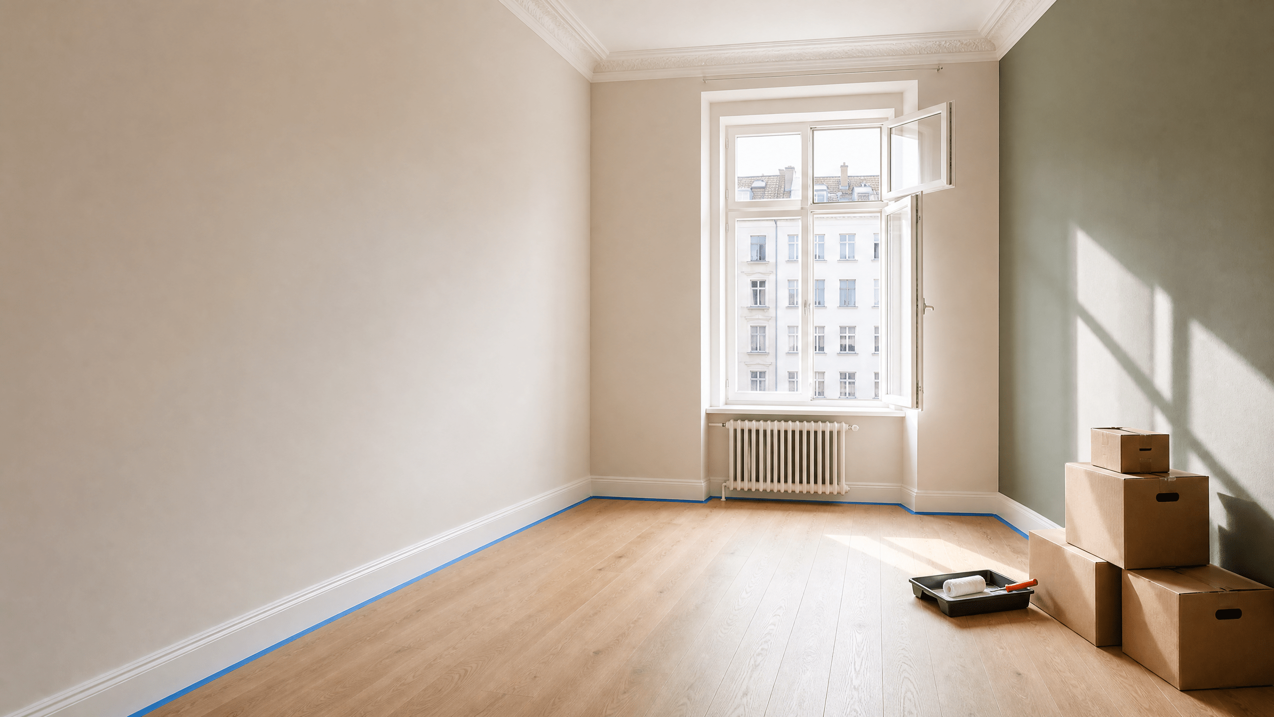 Frisch renovierte Wohnung für eine ordentliche Übergabe