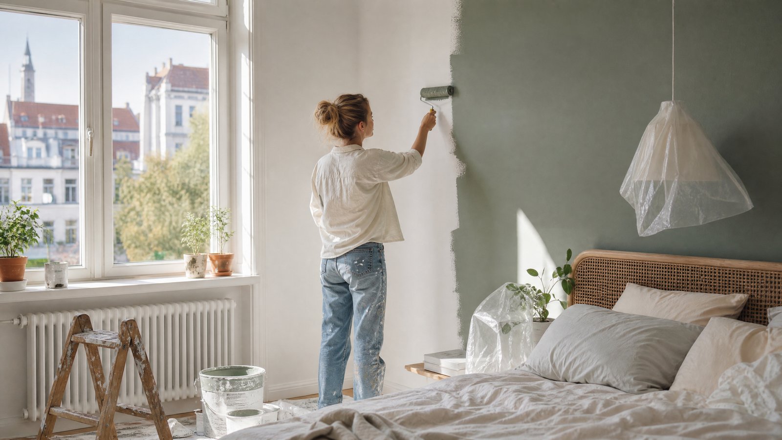 Illustration zu: Einführung: Warum nachhaltige Wandfarben im Schlafzimmer? - Nachhaltige Wandfarben im Schlafzimmer: Gesundes Wohnklima in Berlin-Mitte
