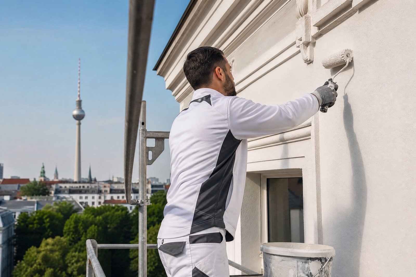 Illustration zu: Werterhalt durch professionellen Fassadenschutz - Fassadenschutz vor Witterung: Warum ein rechtzeitiger Anstrich Geld spart